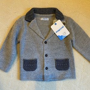 Mayoral boys cardigan - NWT!  Size 9m!